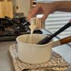 桃のコンポートとミルクティーパンナコッタの工程2