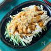 レンジでしっとり蒸し鶏で「バンバンジー」