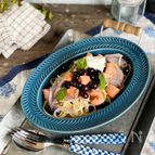 ヤミツキ組み合わせ！【ブルーベリーとサーモンのパスタ】