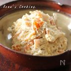干し柿と野菜の白和え
