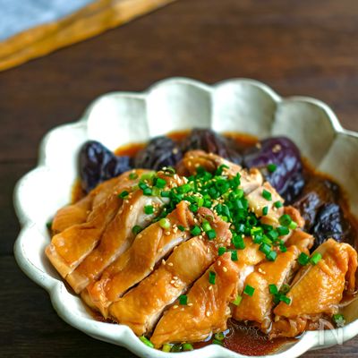 レンジで完結！なすと鶏肉のさっぱりコク旨煮