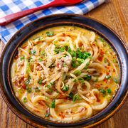 【練りごま不要で超濃厚♪】ひき肉ともやしのピリ辛担々うどん