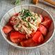 レンジで簡単♩ささみとトマトのさっぱりあえ