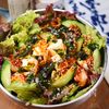 焼肉屋さんの🥩キムチと豆腐のピリ辛チョレギサラダ😋🥗
