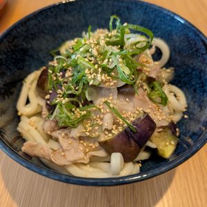 592273の作ってみた!投稿(レンジで簡単♪『豚しゃぶと蒸しなすのぶっかけ冷やしうどん』)