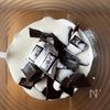 【レンジで50秒！これなら作れる♡︎生チョコシフォン】の工程1