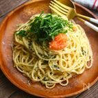 茹でて混ぜて超簡単！高菜明太クリームパスタ♪