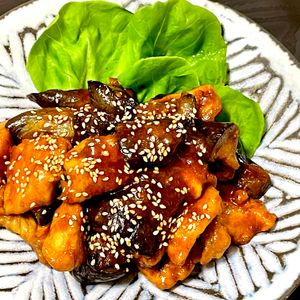 michuの作ってみた!投稿(とろとろなすのヤンニョムチキン＼ごはんがすすむ〜❤︎／)