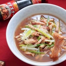 皿うどんの麺を使って「トロトロあんかけ葱ラーメン」