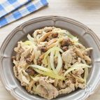 漬けて焼くだけ♡豚肉としめじのマスタード炒め