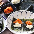 【韓国のりとクリチキムチのおつまみ】ビールにバッチリ！