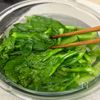 なばなの【辛子酢味噌和え】の工程3