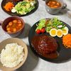 ぽてちの作ってみた!投稿(我が家のチーズinハンバーグ。)