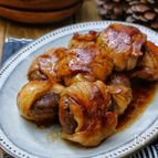 ＊豚巻きしいたけのぽん酢バター照り焼き＊