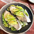 まる生ぽん酢であっさり♪レンジでぶりの香り蒸し