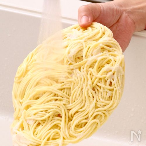 冷凍ゆでパスタ→食べる時はレンジで楽ちん♪