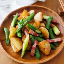 『春野菜のシンプル塩炒め』野菜の甘み♡手軽に1品♪