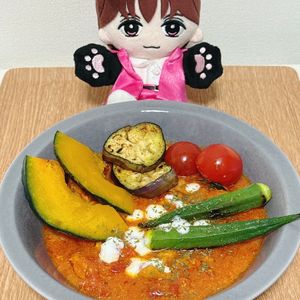 しめかずの作ってみた!投稿(【焼き野菜のバターチキンカレー】簡単絶品!何度もリピしたい♡)