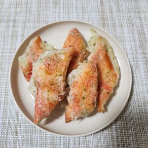 とももの作ってみた!投稿(カニかまの磯辺から揚げ【#簡単 #時短 #節約 #おつまみ】)