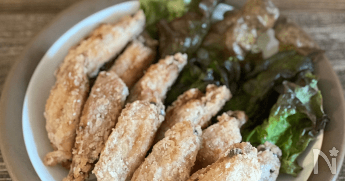 どシンプルで旨い！手羽中塩唐揚げ