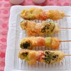 大ぶり三色串揚げ