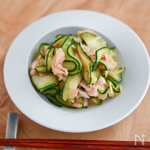 火を使わない！ツナ缶とズッキーニのさっぱり和え