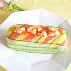 牛乳パック利用　ちらし寿司ケーキ