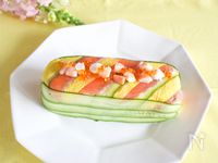 牛乳パック利用　ちらし寿司ケーキ
