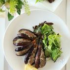ジューシー☆なすの香味はさみ焼き
