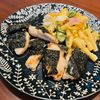 ハチの作ってみた!投稿(【のり巻きチキン】鶏むね肉ワンパン楽チン～♪)