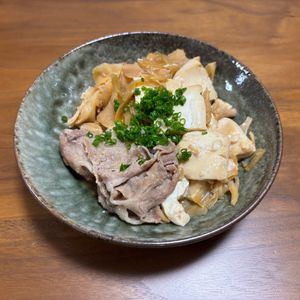 こむぎの作ってみた!投稿(切って煮込むだけ！ほっこり肉豆腐🍲✨)