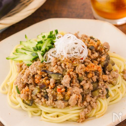 肉味噌なす【ジャージャー麺】
