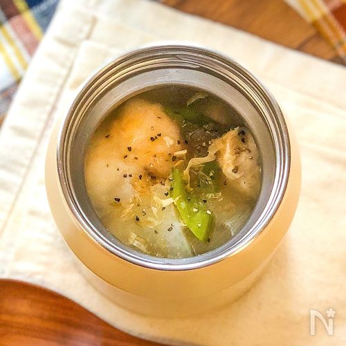 【じゅわっとお餅とろける幸せの味】鶏肉と大根の柚子だしスープ