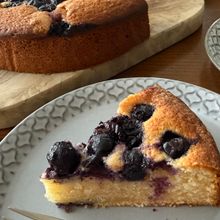 スウェーデン風ブルーベリーのケーキ
