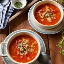 余り野菜でおいしくなる【フレッシュトマトのミネストローネ】
