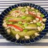 𝔂𝓾𝓶𝓲🍓の作ってみた!投稿(カニかま入り！ナスと枝豆のひき肉あん)