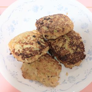 milkの作ってみた!投稿(春キャベツたっぷりお好み風豚バーグ)