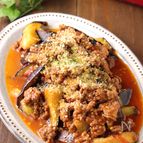 ゴロゴロお肉が美味♪ナスとトマトのボロネーゼ炒め