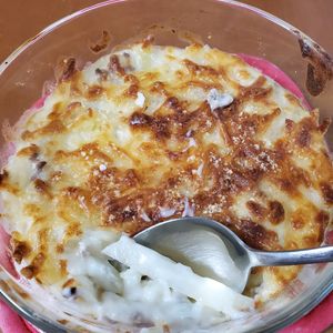 りょうままちかの作ってみた!投稿(簡単！ジャガイモとひき肉のクリームグラタン)