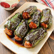 【まるごと！ピーマンの肉詰め】ピーマンじゅわっと食べ応えも♡