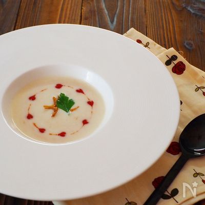 ハート♥️が可愛い！カブのポタージュ〜隠し味はアレ
