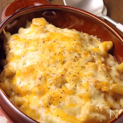 味噌が隠し味♪カニと白菜のクリームグラタン