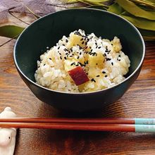 秋の炊き込みご飯 【さつまいもご飯】十五夜に