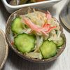 みーこの作ってみた!投稿(簡単副菜☆『きゅうりとかにかまのさっぱり甘酢和え』)