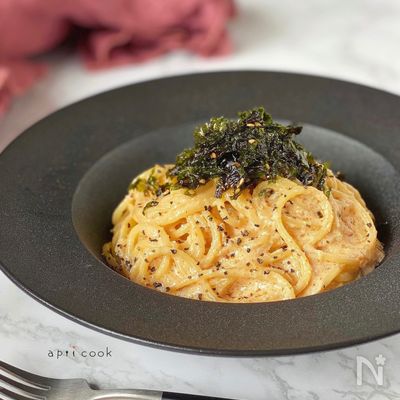 明太子のクリームパスタ