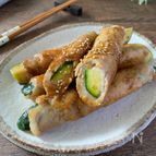 甘辛肉巻きズッキーニ【照り焼きだれ】