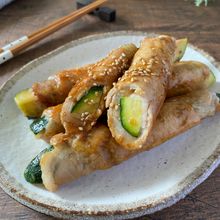 甘辛肉巻きズッキーニ【照り焼きだれ】