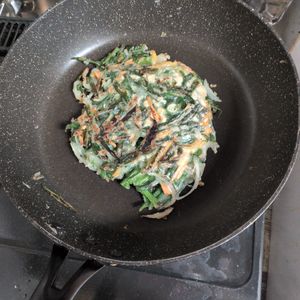 KUMIKOの作ってみた!投稿(『ニラたっぷり！野菜チヂミ』簡単☆カリッと美味！子供も喜ぶ♡)