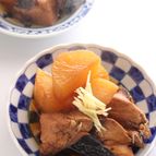 あらで作る　味しみぶり大根。