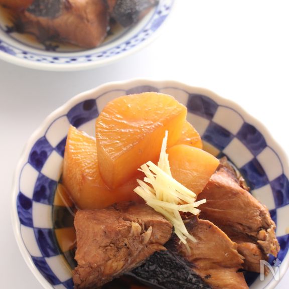 あらで作る　味しみぶり大根。